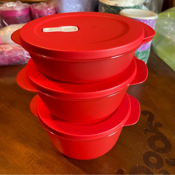 Tupperware Crystalwave Microwave Bowl Set - Picture 1 of 6